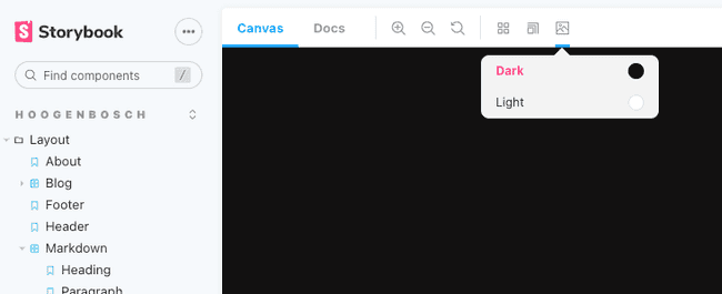 Storybook darkmode